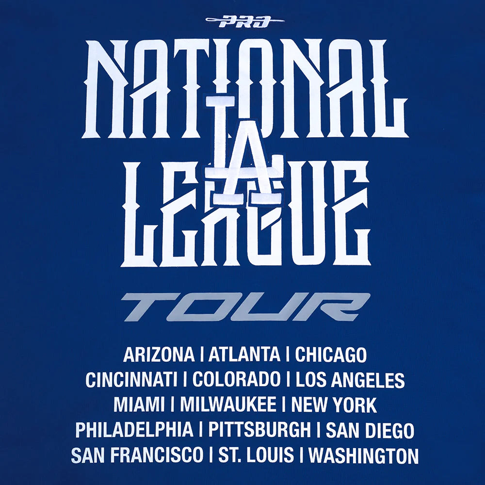 MLB LOS ANGELES DODGERS CITY TOUR 2.0 MEN'S COTTON JERSEY DROP SHOULDER TOP