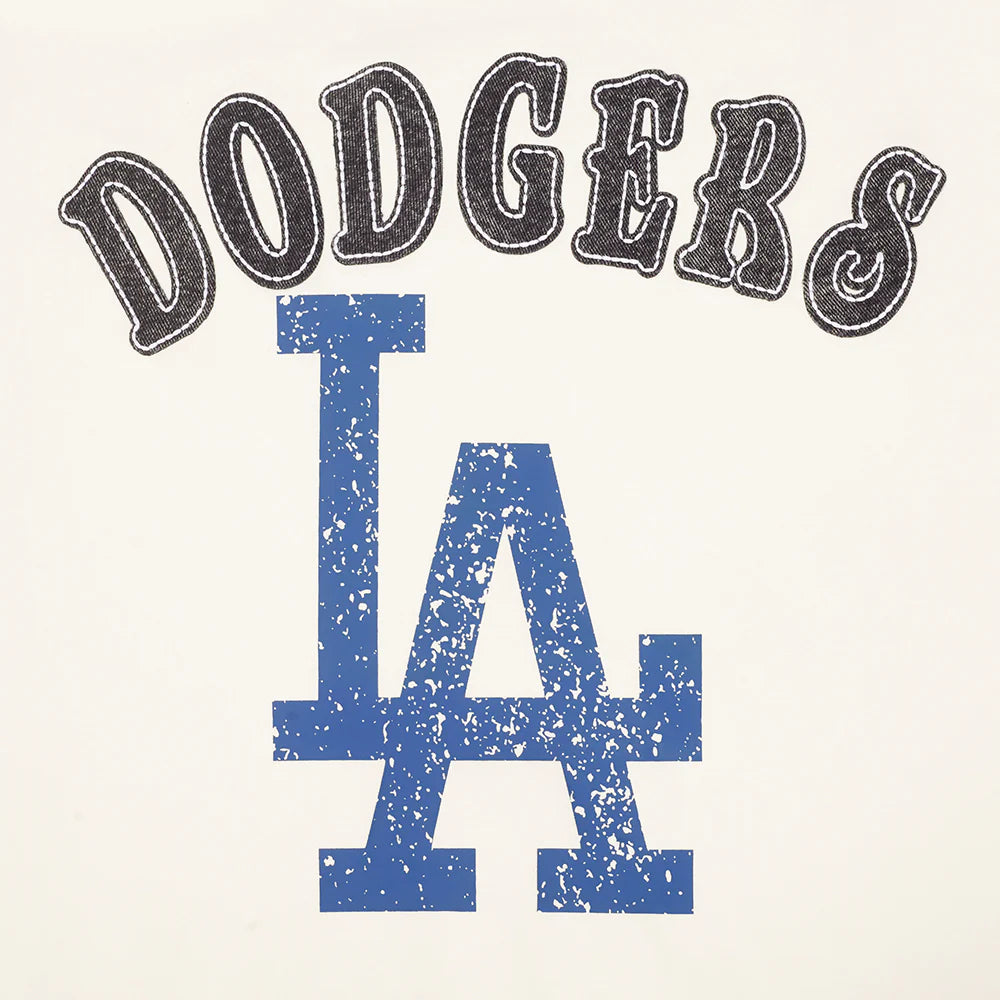 MLB LOS ANGELES DODGERS REBEL ATHLETICS STACKED LOGO MEN'S SJ TEE