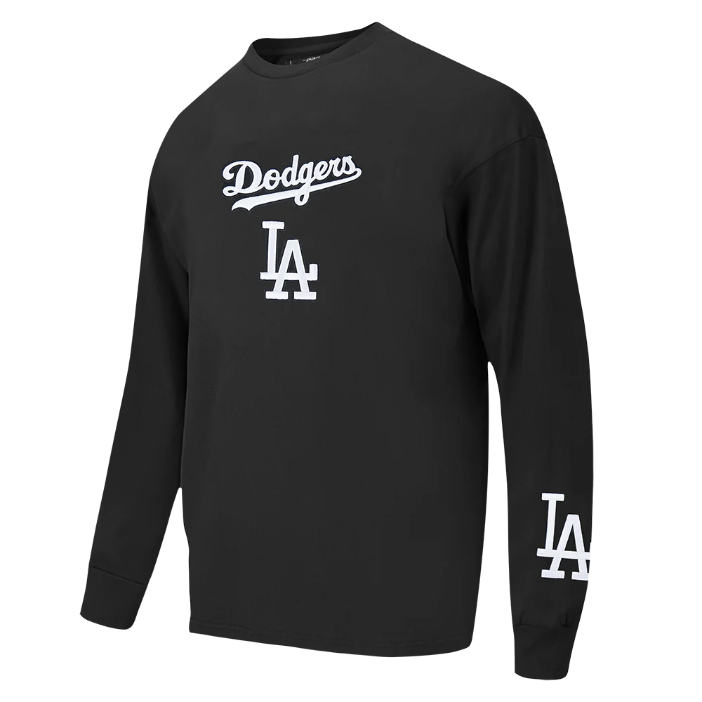 MLB LOS ANGELES DODGERS WINGSPAN MEN'S DROP SHOULDER LS TEE V2