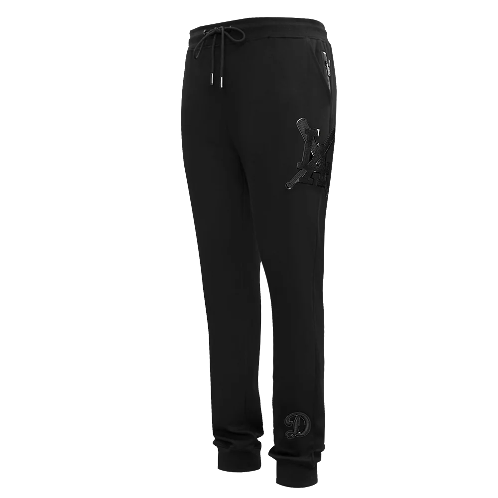 MLB LOS ANGELES DODGERS TRIPLE BLACK LOGO MEN'S JOGGER