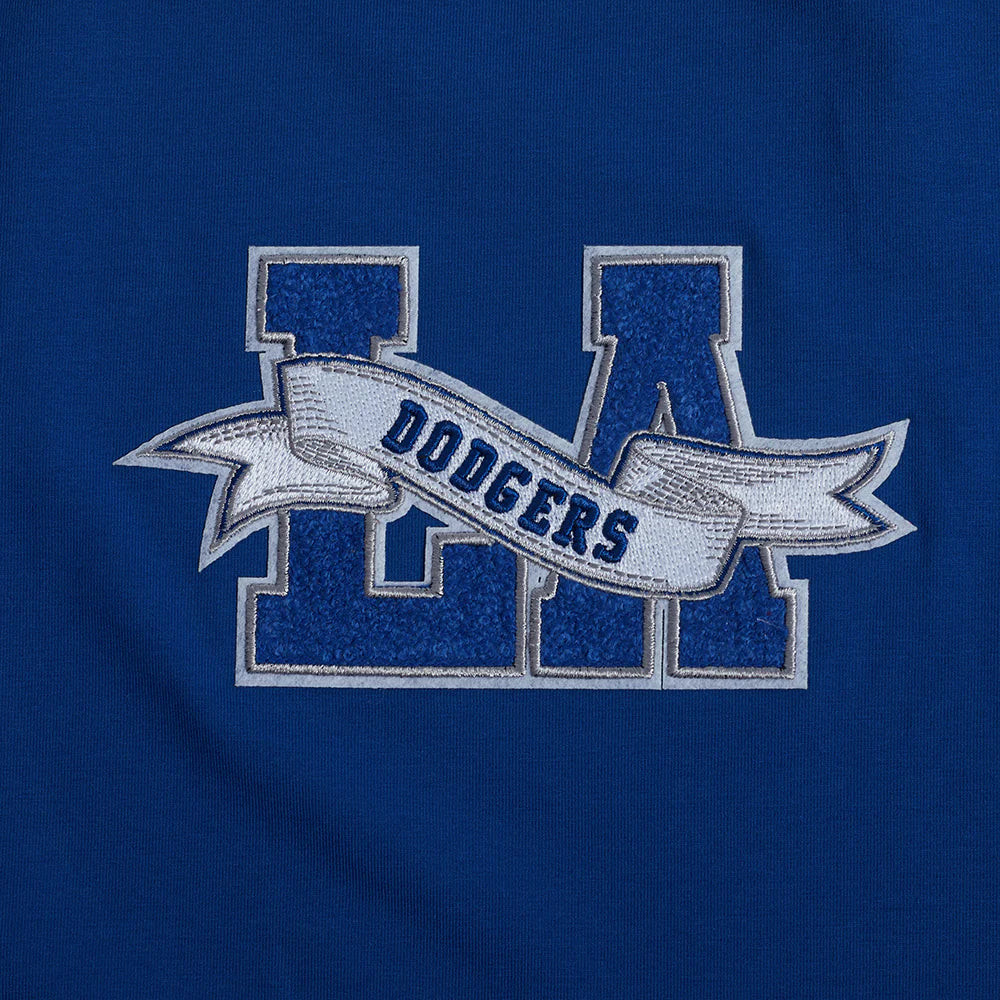MLB LOS ANGELES DODGERS TEAM PENNANTS MEN'S RIB FLEECE PULLOVER HOODIE