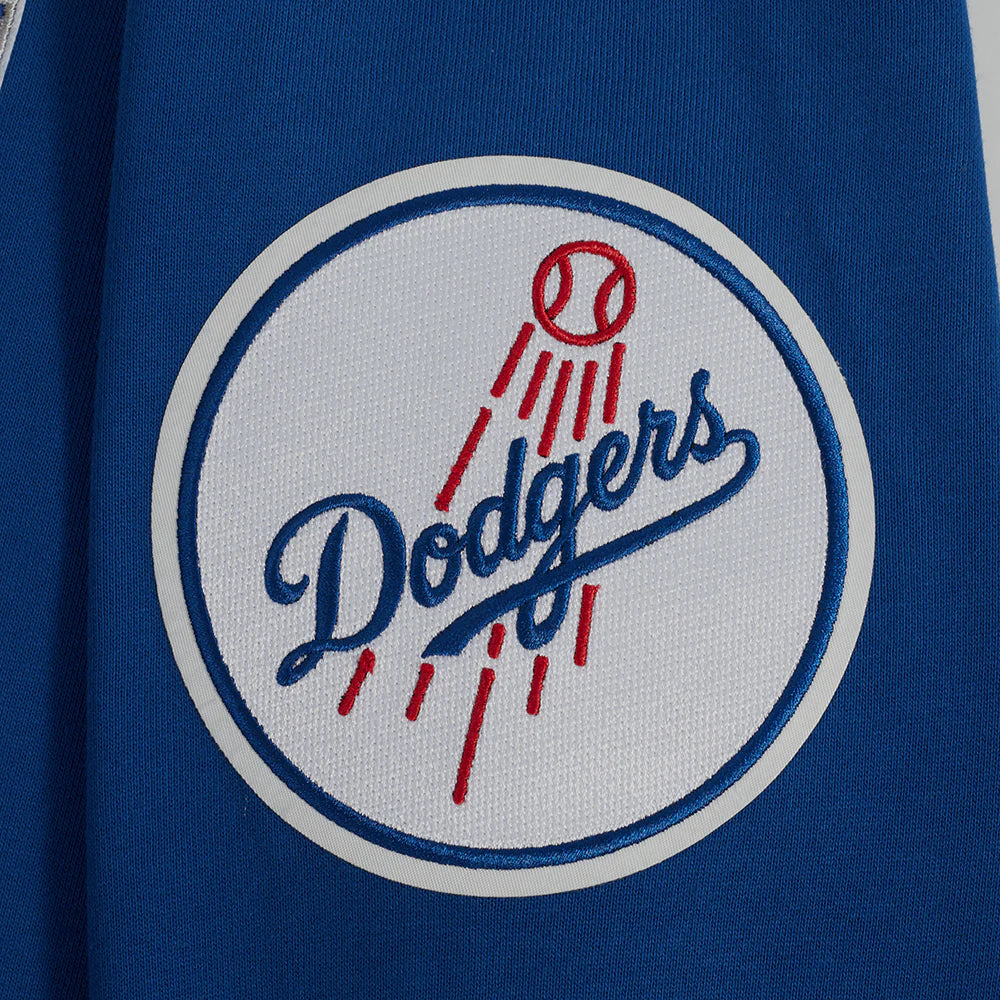 MLB LOS ANGELES DODGERS TEAM PENNANTS MEN'S RIB FLEECE PULLOVER HOODIE