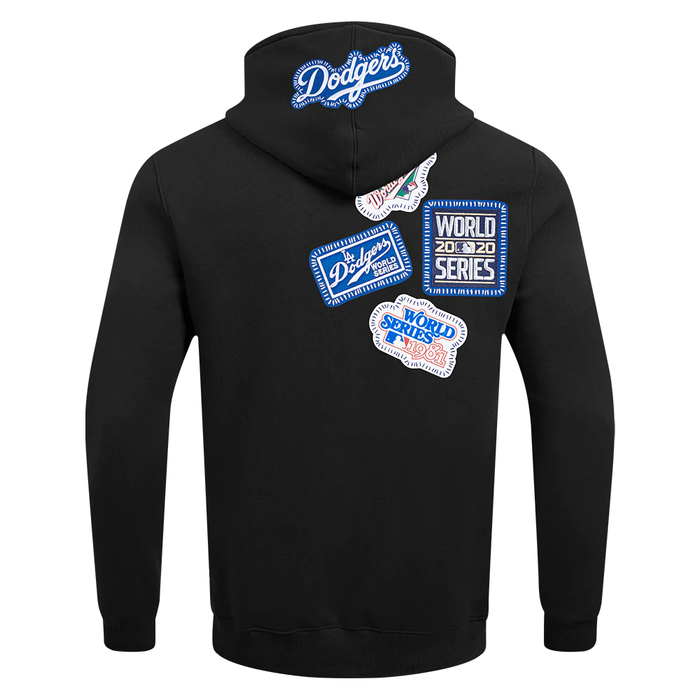 MLB LOS ANGELES DODGERS DIY PICK STITCH MEN'S DOUBLE KNIT PULLOVER HOODIE