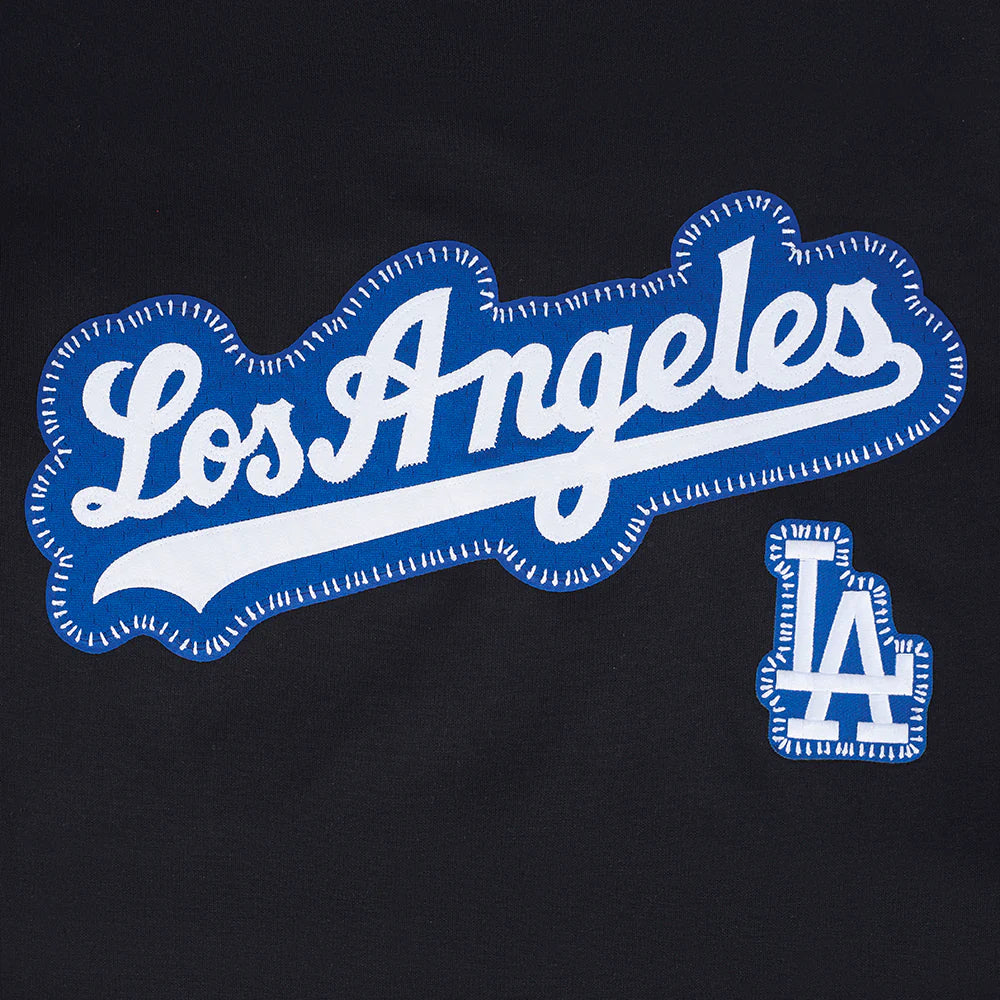 MLB LOS ANGELES DODGERS DIY PICK STITCH MEN'S DOUBLE KNIT PULLOVER HOODIE