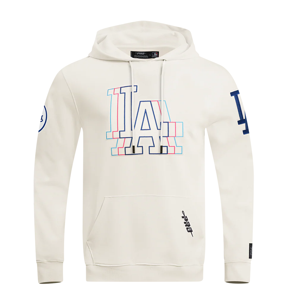 MLB LOS ANGELES DODGERS ECHO LOGO MEN'S FLEECE PULLOVER HOODIE