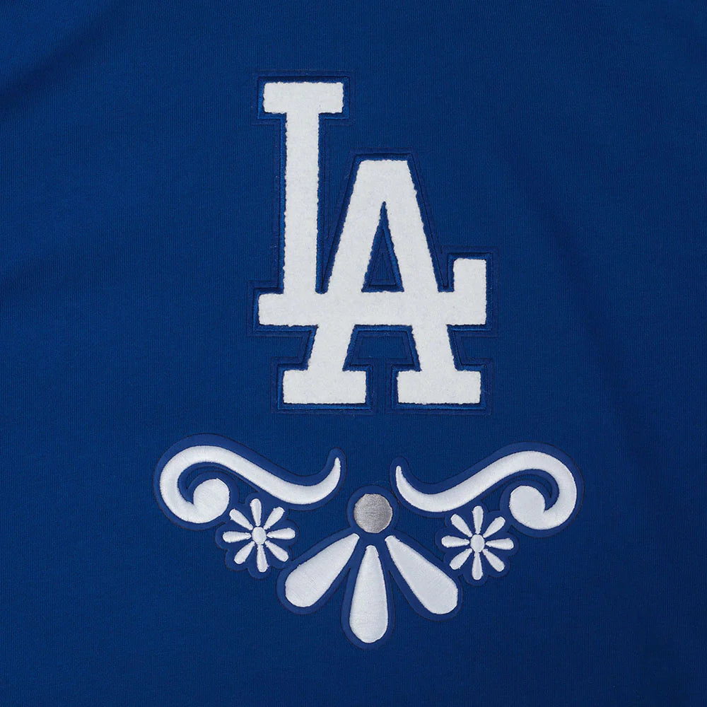 MLB LOS ANGELES DODGERS SUGAR SKULL MEN'S FLEECE PULLOVER HOODIE