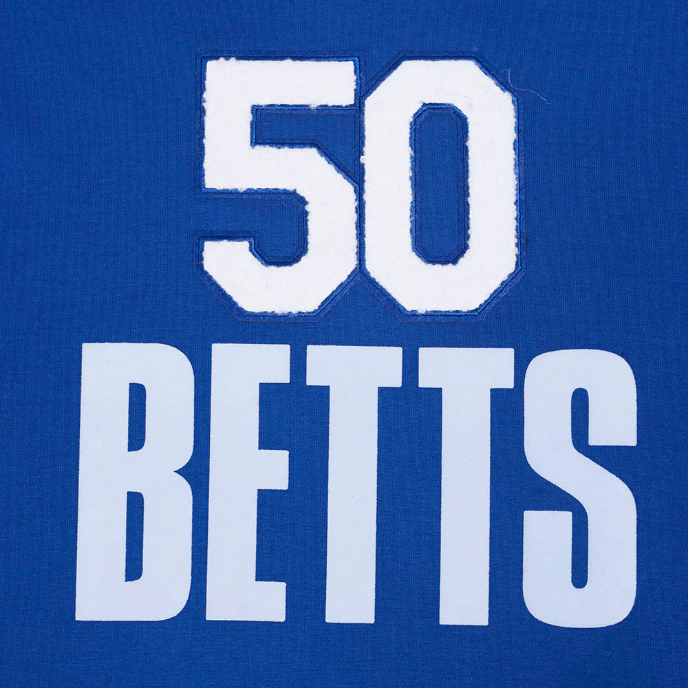 MLB LOS ANGELES DODGERS MOOKIE BETTS #50 CLASSIC MEN'S DOUBLE KNIT PULLOVER HOODIE