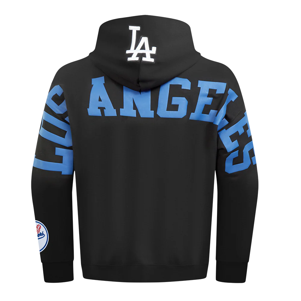 MLB LOS ANGELES DODGERS WINGSPAN MEN'S DROP SHOULDER FLC PO HOODIE V
