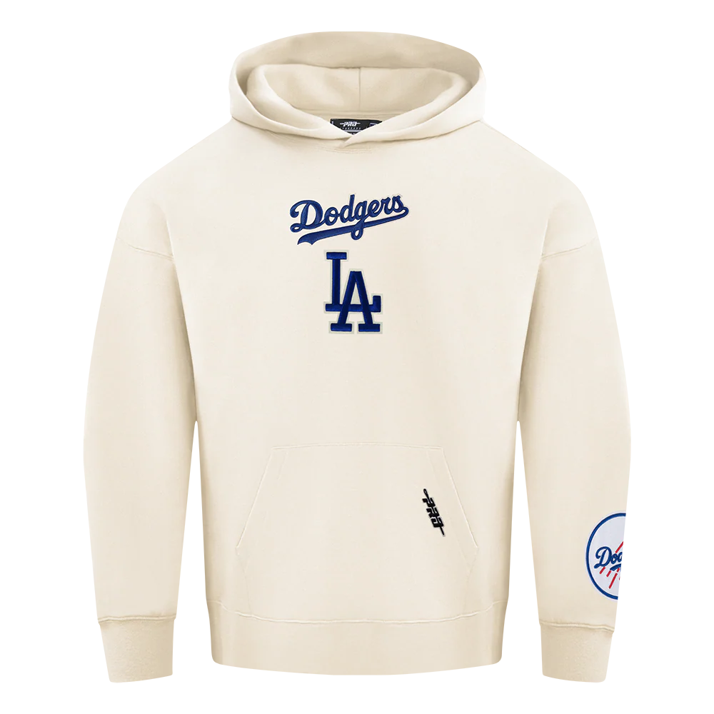 MLB LOS ANGELES DODGERS WINGSPAN MEN'S DROP SHOULDER FLC PO HOODIE V