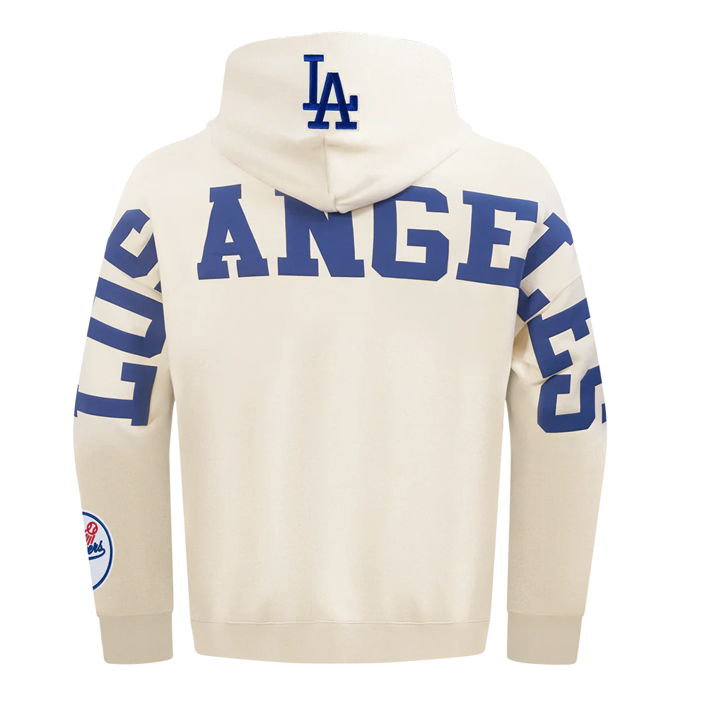 MLB LOS ANGELES DODGERS WINGSPAN MEN'S DROP SHOULDER FLC PO HOODIE V