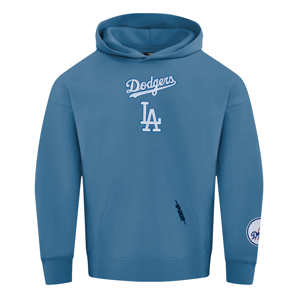 MLB LOS ANGELES DODGERS WINGSPAN MEN'S DROP SHOULDER FLC PO HOODIE V2
