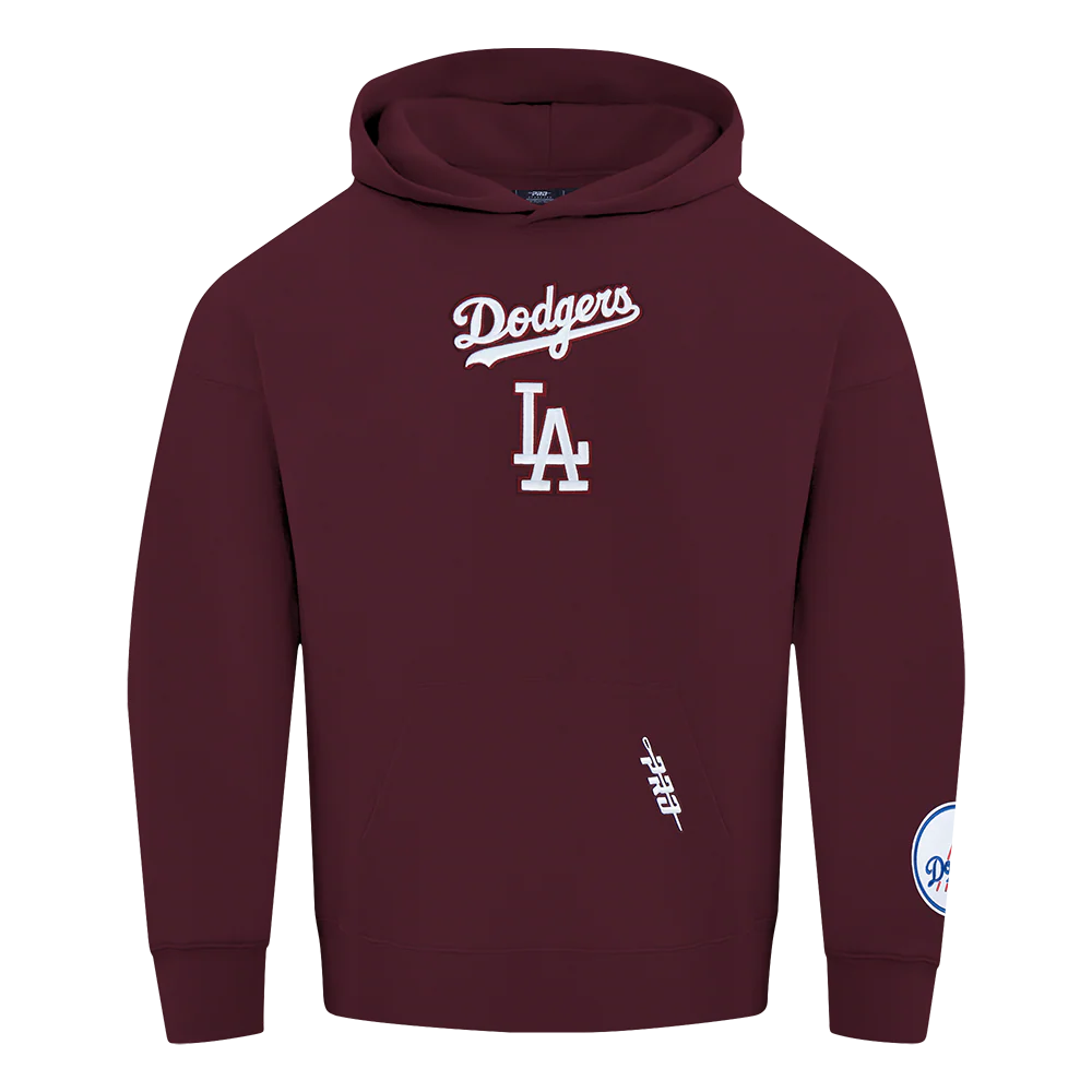 MLB LOS ANGELES DODGERS WINGSPAN MEN'S DROP SHOULDER FLC PO HOODIE V2