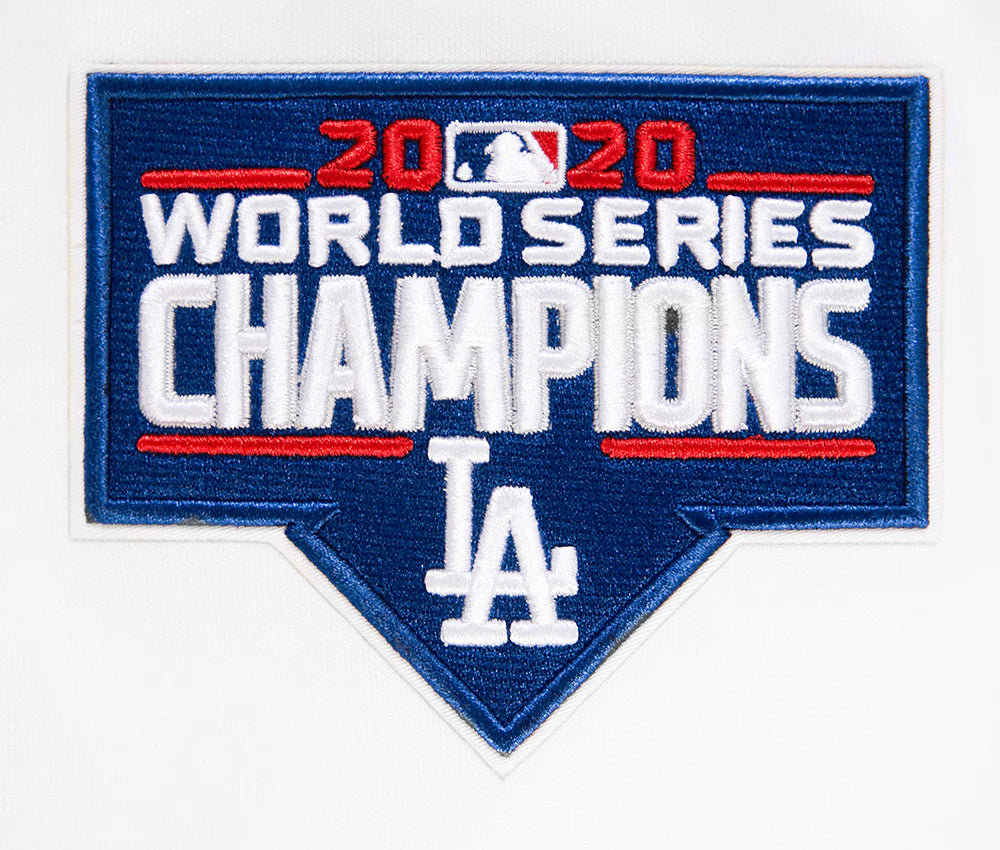 MLB LOS ANGELES DODGERS CLASSIC CHENILLE MEN'S FULL ZIP PULLOVER HOODIE