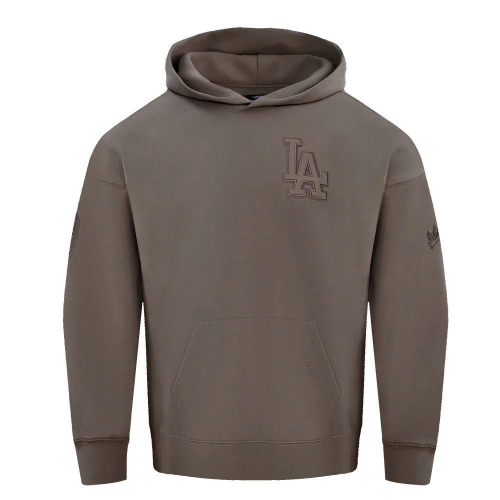 MLB LOS ANGELES DODGERS NEUTRAL DROP SHOULDER MEN'S PULLOVER HOODIE