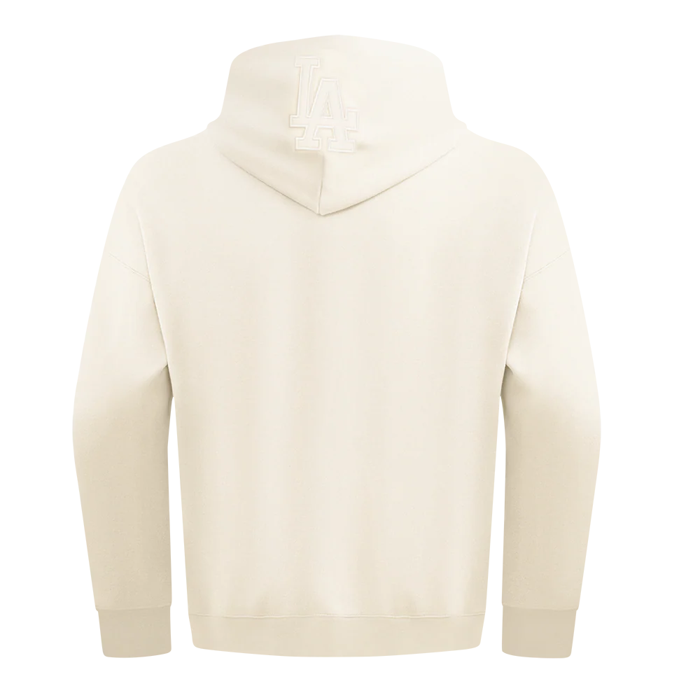 MLB LOS ANGELES DODGERS NEUTRAL DROP SHOULDER FLEECE PULLOVER HOODIE