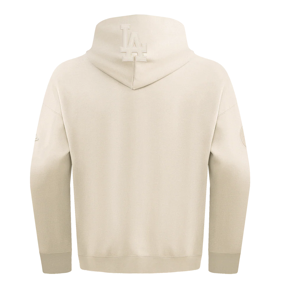 MLB LOS ANGELES DODGERS NEUTRAL DROP SHOULDER FLEECE PULLOVER HOODIE