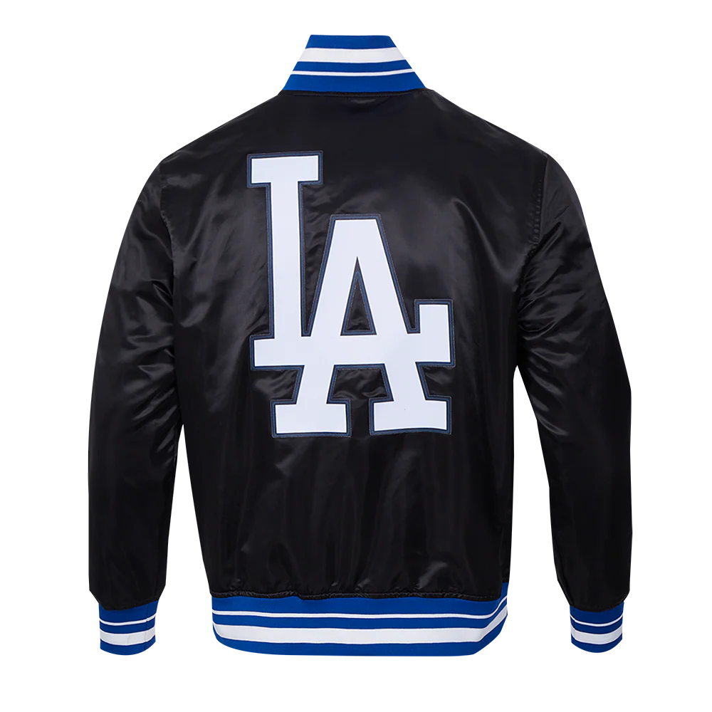 MLB LOS ANGELES DODGERS SCRIPT TAIL MEN'S SATIN JACKET
