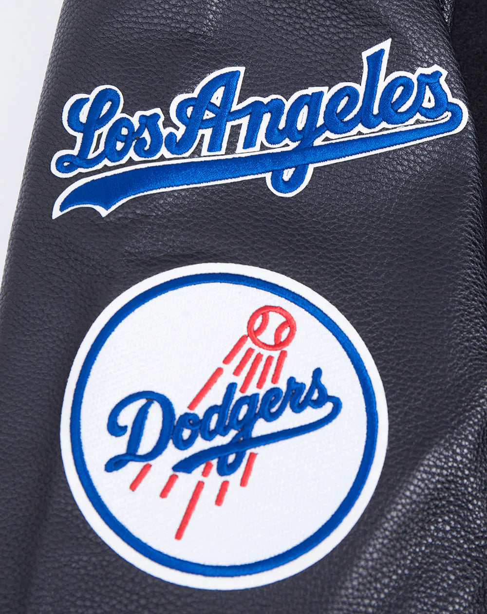 MLB LOS ANGELES DODGERS OLD ENGLISH MEN'S RIB WOOL VARSITY JACKET