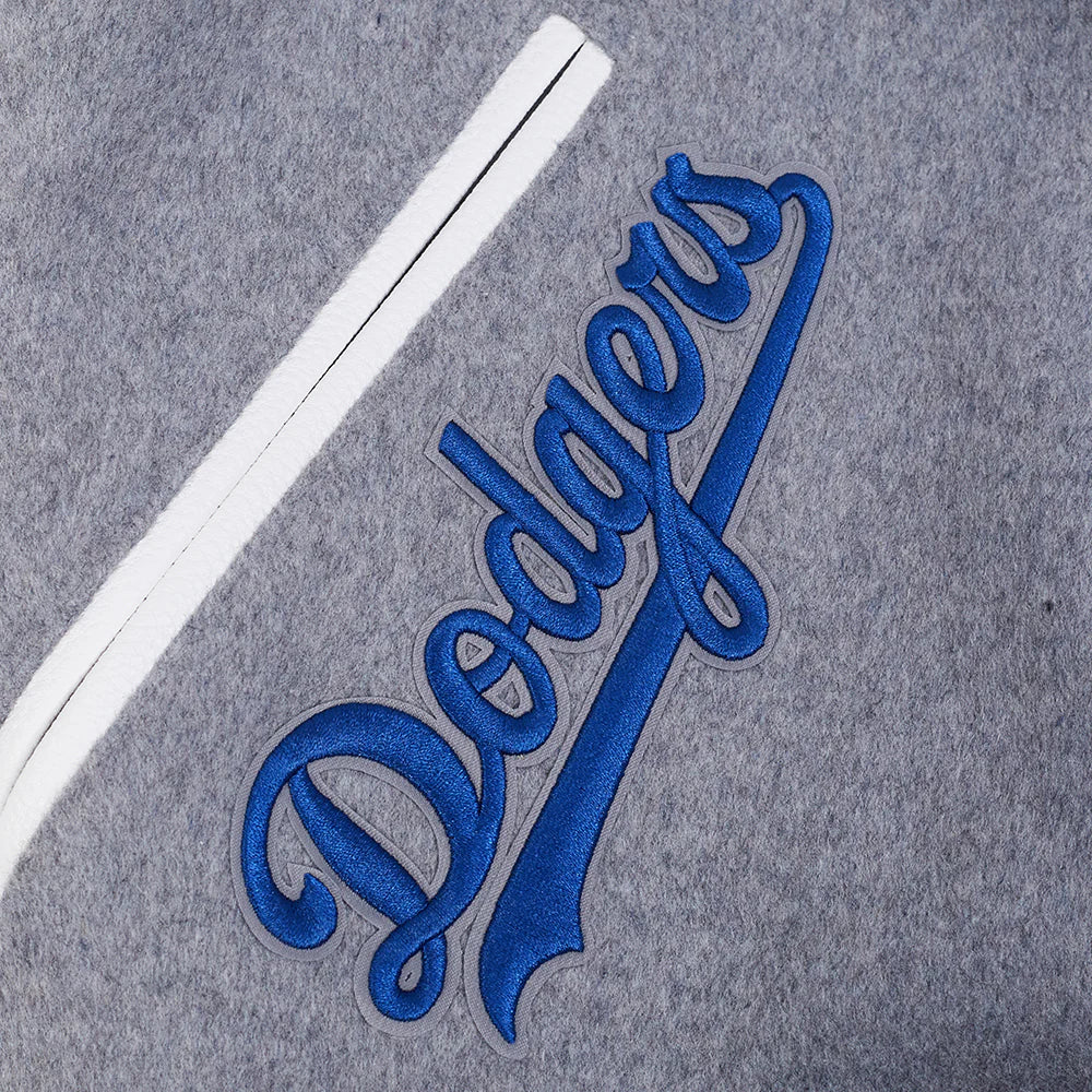MLB LOS ANGELES DODGERS AREA CODE MEN'S RIB WOOL VARSITY JACKET