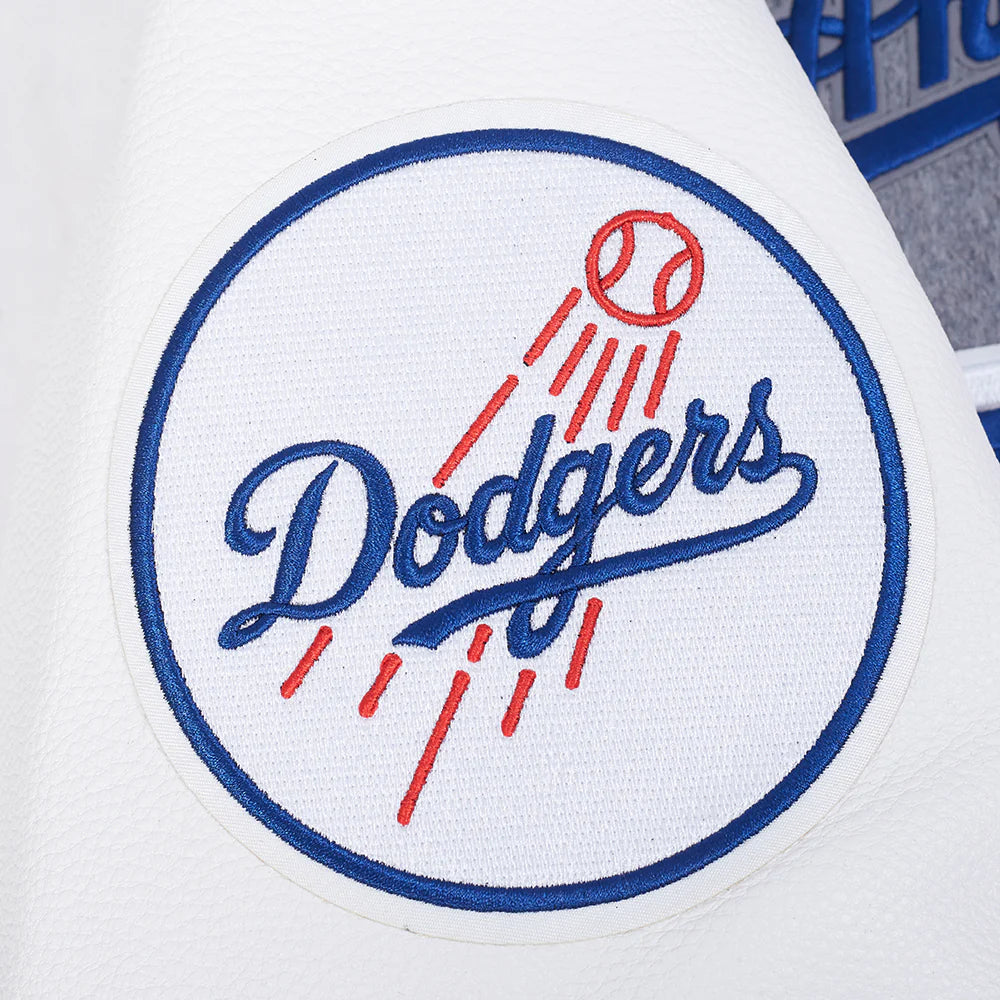 MLB LOS ANGELES DODGERS AREA CODE MEN'S RIB WOOL VARSITY JACKET