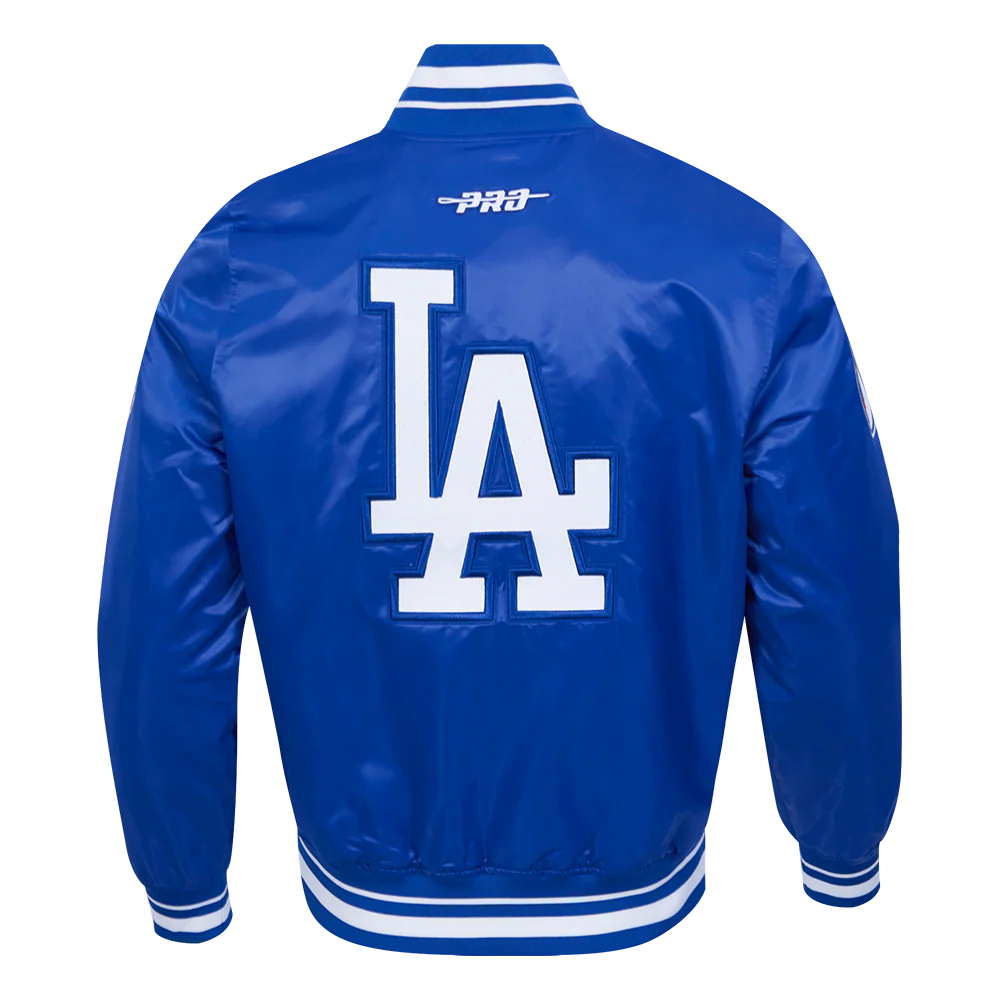 MLB LOS ANGELES DODGERS CITY RANSOM MEN'S RIB SATIN JACKET