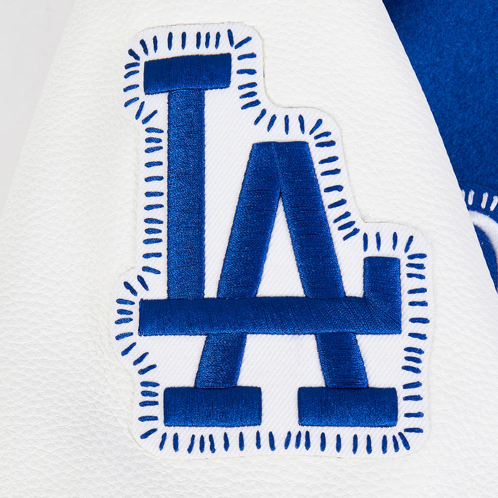 MLB LOS ANGELES DODGERS DIY PICK STITCH MEN'S RIB WOOL VARSITY JACKET