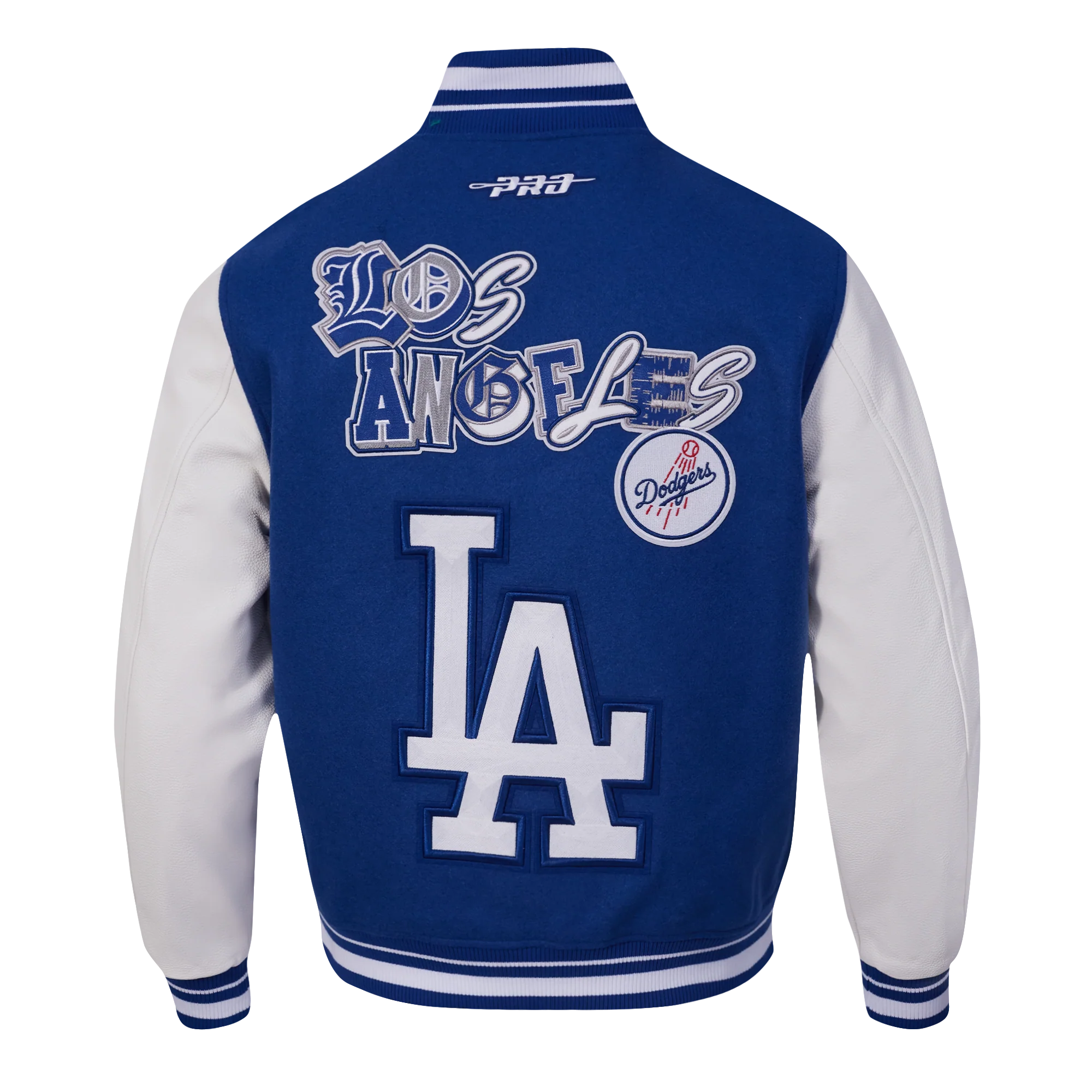 MLB LOS ANGELES DODGERS CITY RANSOM MEN'S RIB WOOL VARSITY JACKET