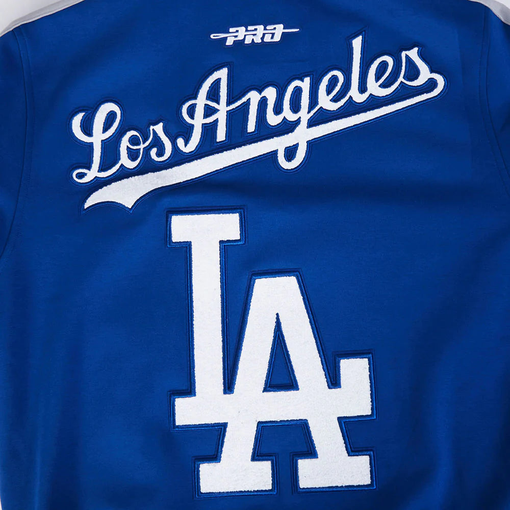 MLB LOS ANGELES DODGERS CURRENT LOGO PRO GAME DAY MEN'S DOUBLE KNIT JACKET
