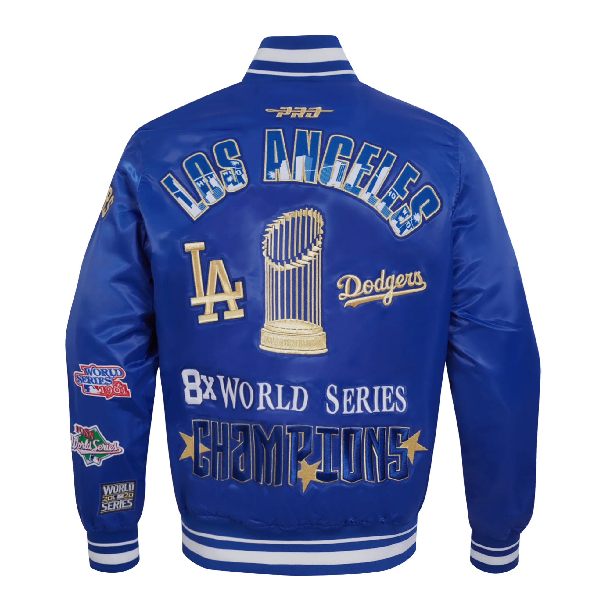 MLB LOS ANGELES DODGERS WORLD SERIES 2024 MEN'S RIB SATIN JACKET