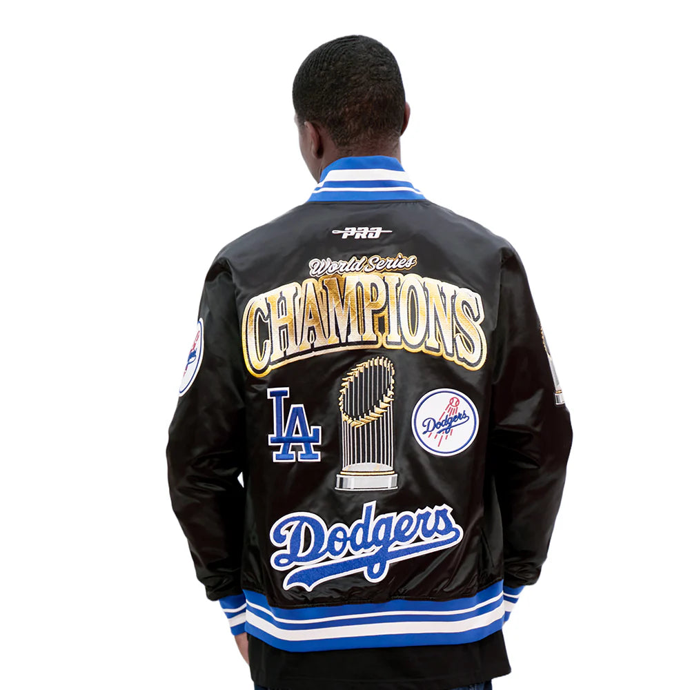 MLB LOS ANGELES DODGERS MLB WORLD SERIES 2025 PRO SATIN YD RIB JACKET