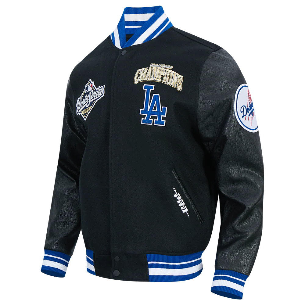 MLB LOS ANGELES DODGERS MLB WORLD SERIES 2025 MEN´S RIB WOOL VARSITY JACKET