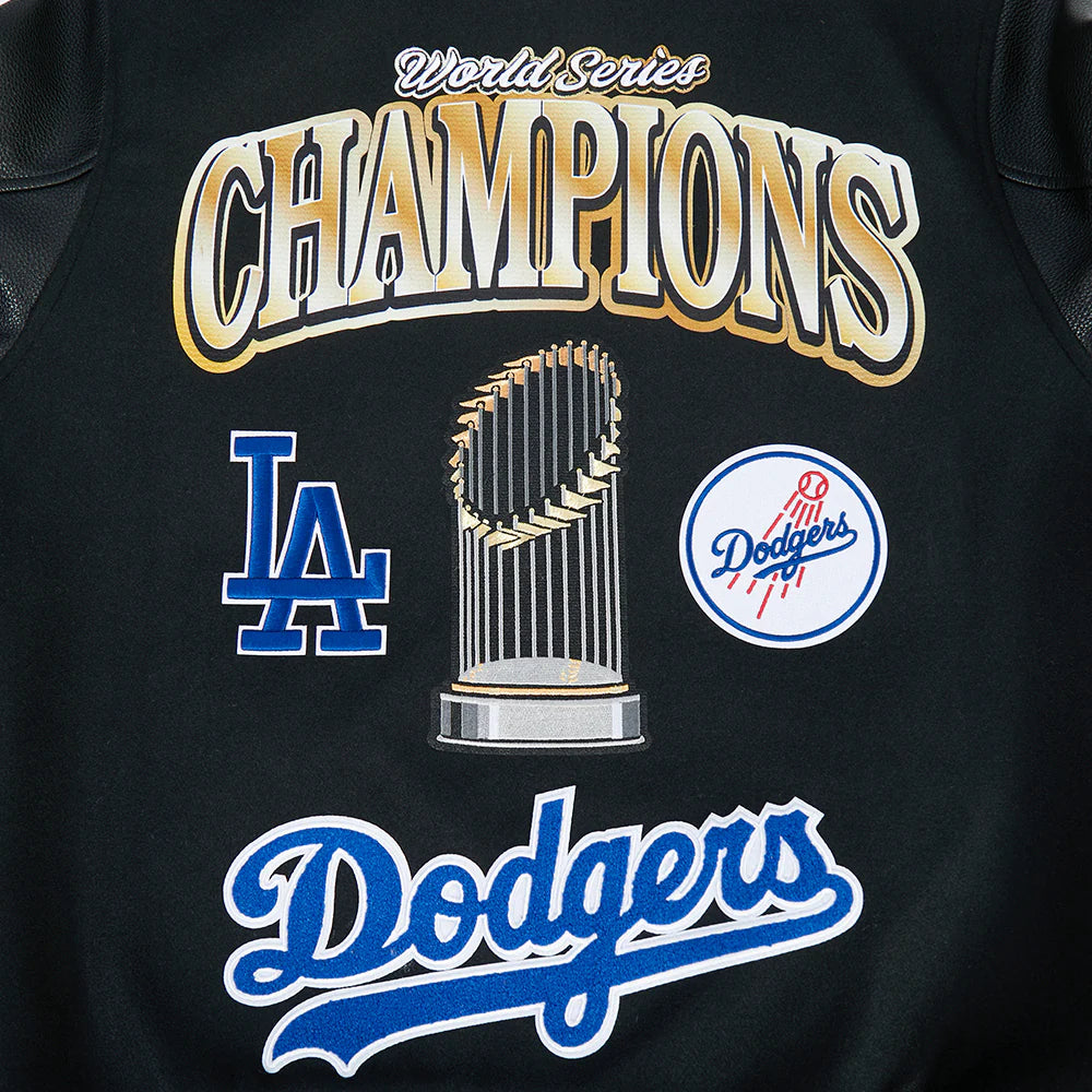 MLB LOS ANGELES DODGERS MLB WORLD SERIES 2025 MEN´S RIB WOOL VARSITY JACKET