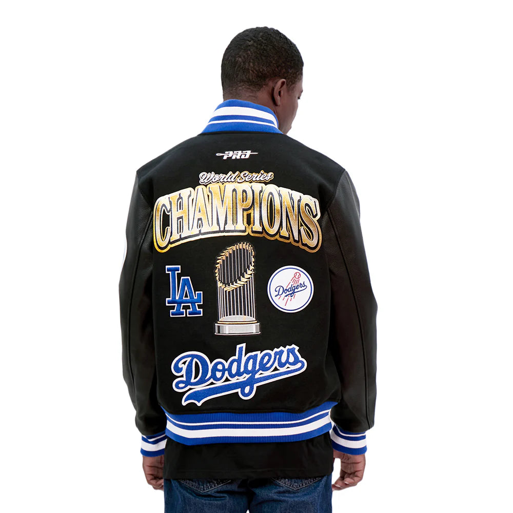 MLB LOS ANGELES DODGERS MLB WORLD SERIES 2025 MEN´S RIB WOOL VARSITY JACKET