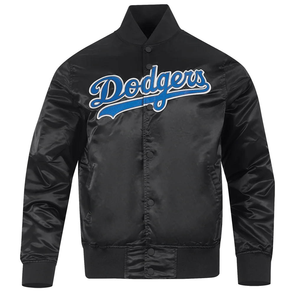 MLB LOS ANGELES DODGERS BIG LOGO WORLD SERIES MEN'S SATIN JACKET
