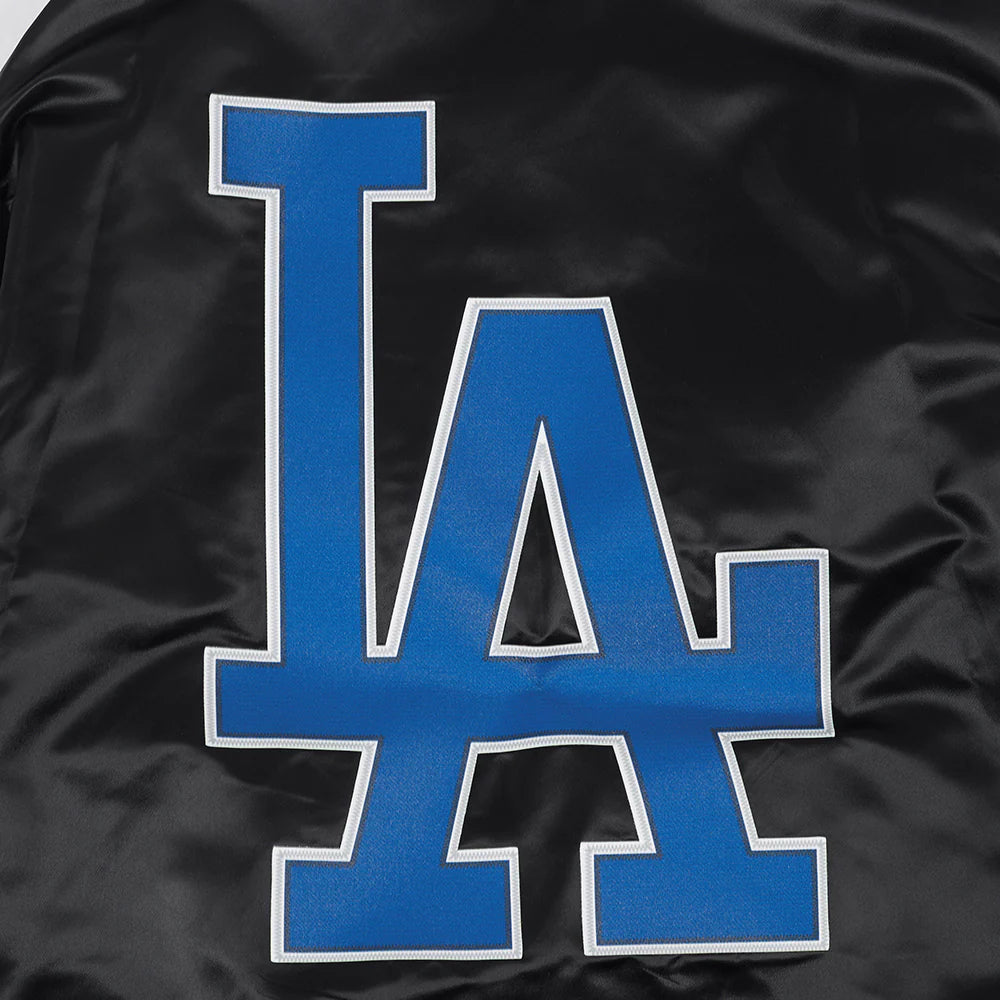 MLB LOS ANGELES DODGERS BIG LOGO WORLD SERIES MEN'S SATIN JACKET