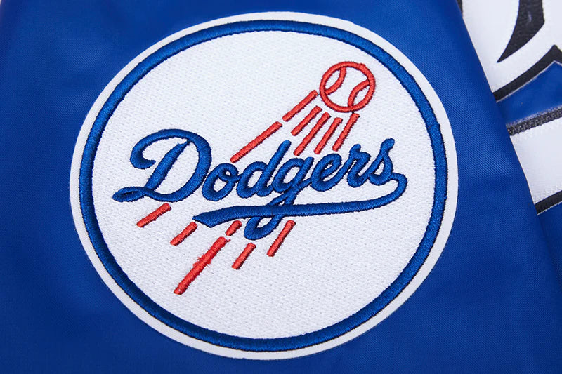 MLB LOS ANGELES DODGERS BIG LOGO MEN'S SATIN JACKET