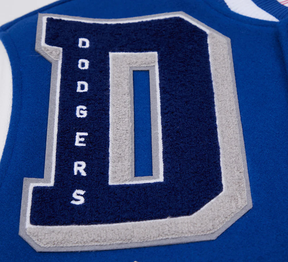 MLB LOS ANGELES DODGERS MASHUP MEN'S RIB WOOL VARSITY JACKET