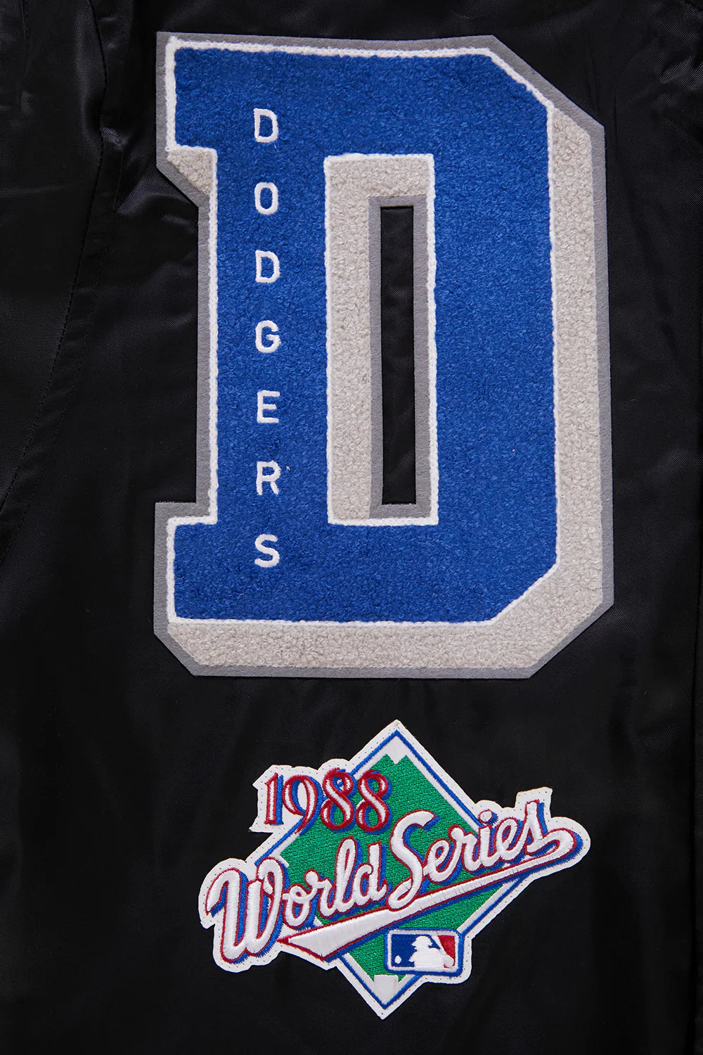 MLB LOS ANGELES DODGERS MASHUP MEN'S RIB SATIN JACKET