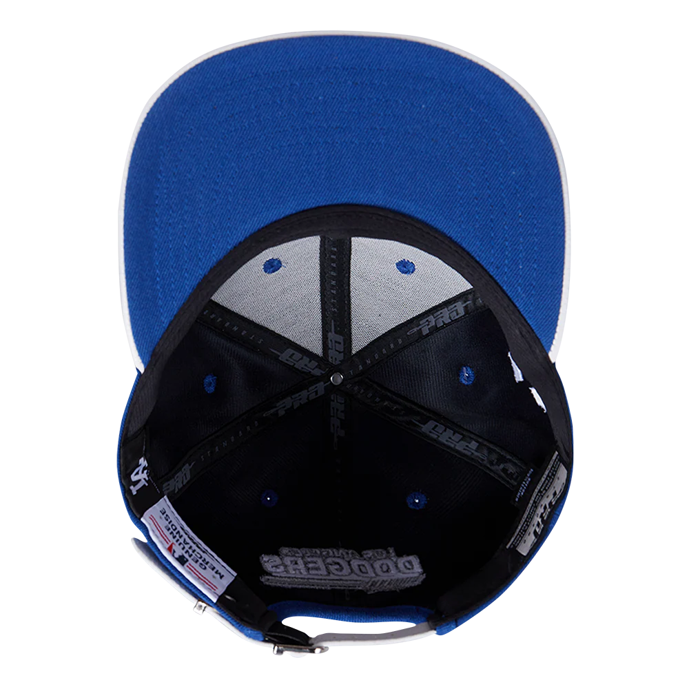 MLB LOS ANGELES DODGERS FAST LANE LOGO WOOL STRAPBACK