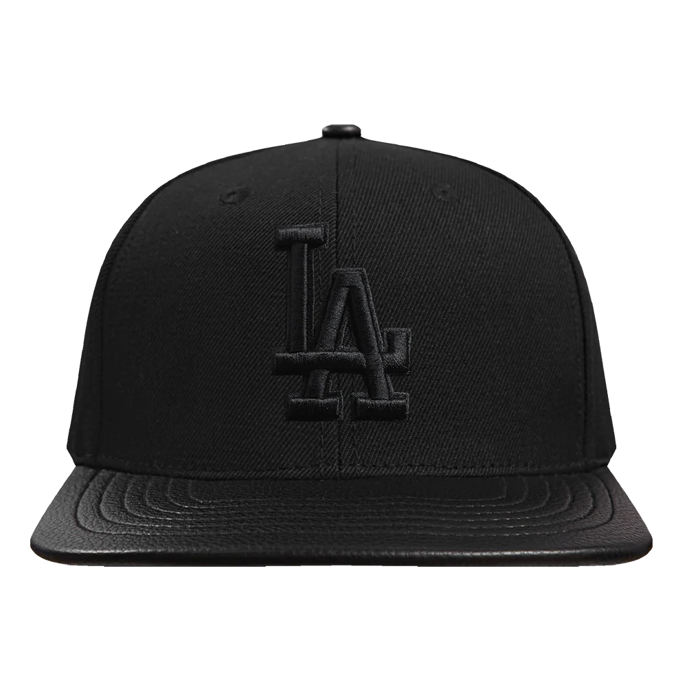 LOS ANGELES DODGERS BLACK OUT CLASSIC LOGO STRAPBACK