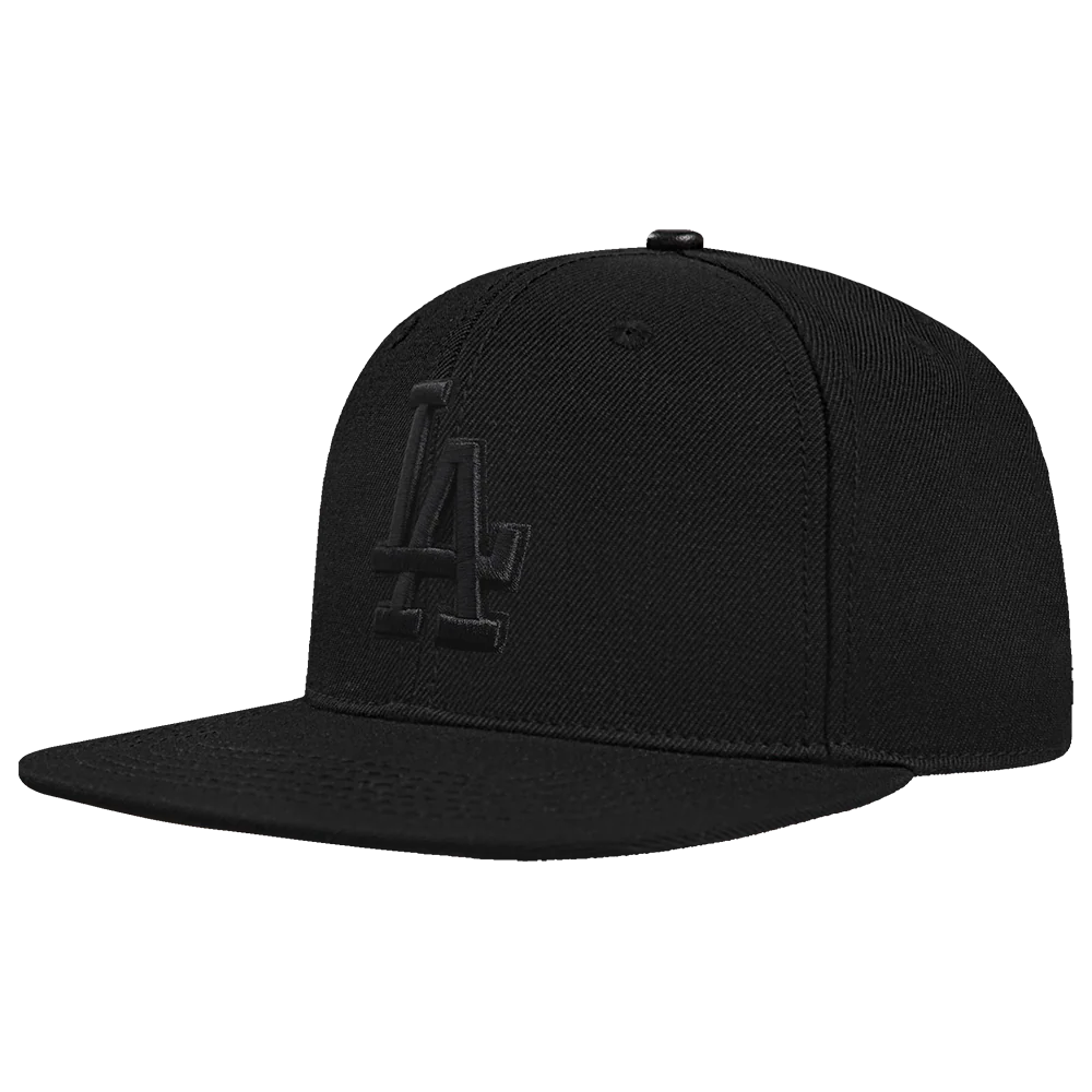 LOS ANGELES DODGERS BLACK OUT CLASSIC LOGO STRAPBACK