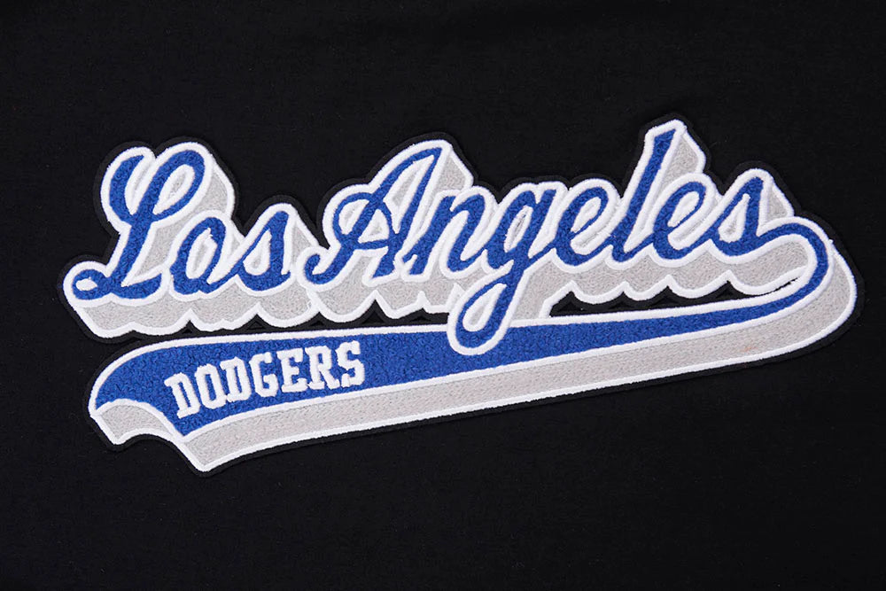 MLB LOS ANGELES DODGERS SCRIPT TAIL WOMEN'S SINGLE JERSEY BOXY TOP