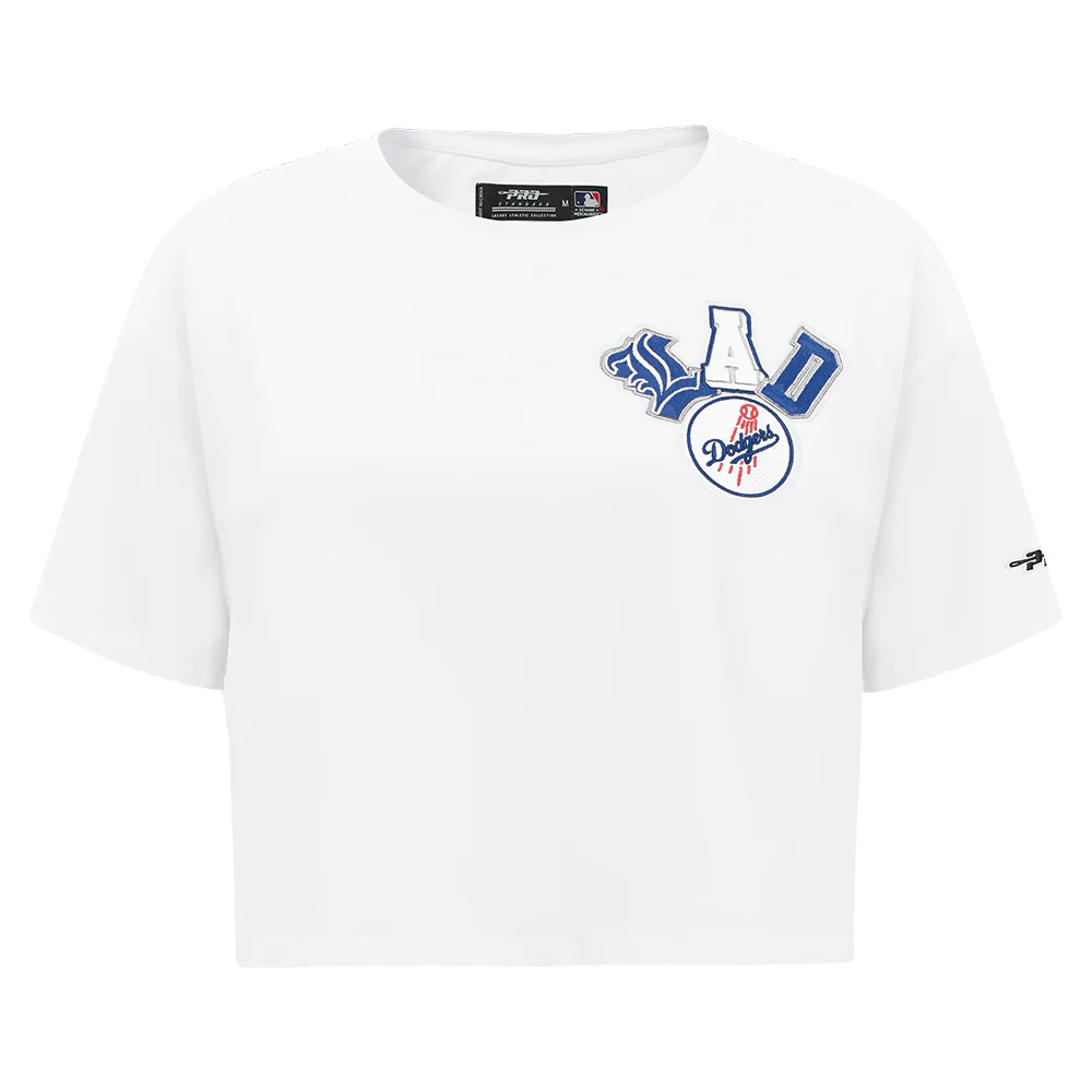 MLB LOS ANGELES DODGERS CITY RANSOM WOMEN'S SINGLE JERSEY BOXY TEE