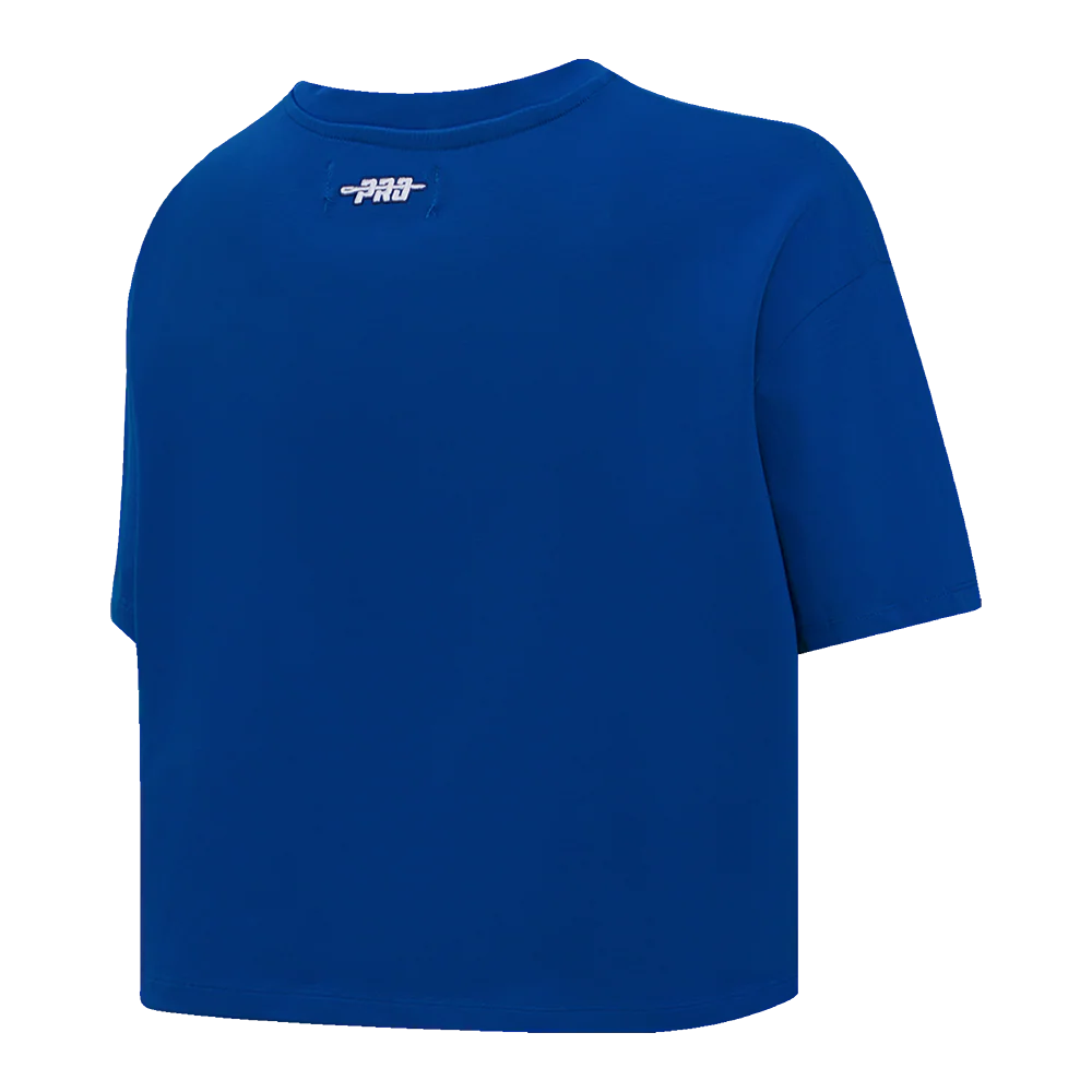 MLB LOS ANGELES DODGERS SKETCHBOOK WOMEN'S SINGLE JERSEY BOXY TEE