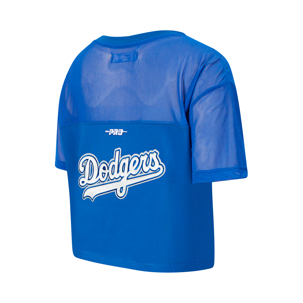 MLB LOS ANGELES DODGERS SHEER INFLUENCE WOMEN'S SHEER BOXY TOP