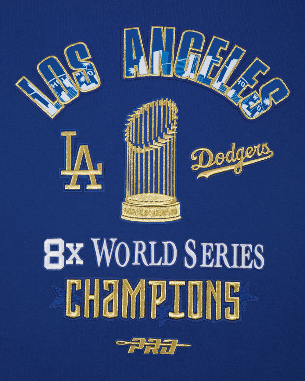 MLB LOS ANGELES DODGERS WORLD SERIES WOMEN'S SINGLE JERSEY SLIM FIT TOP