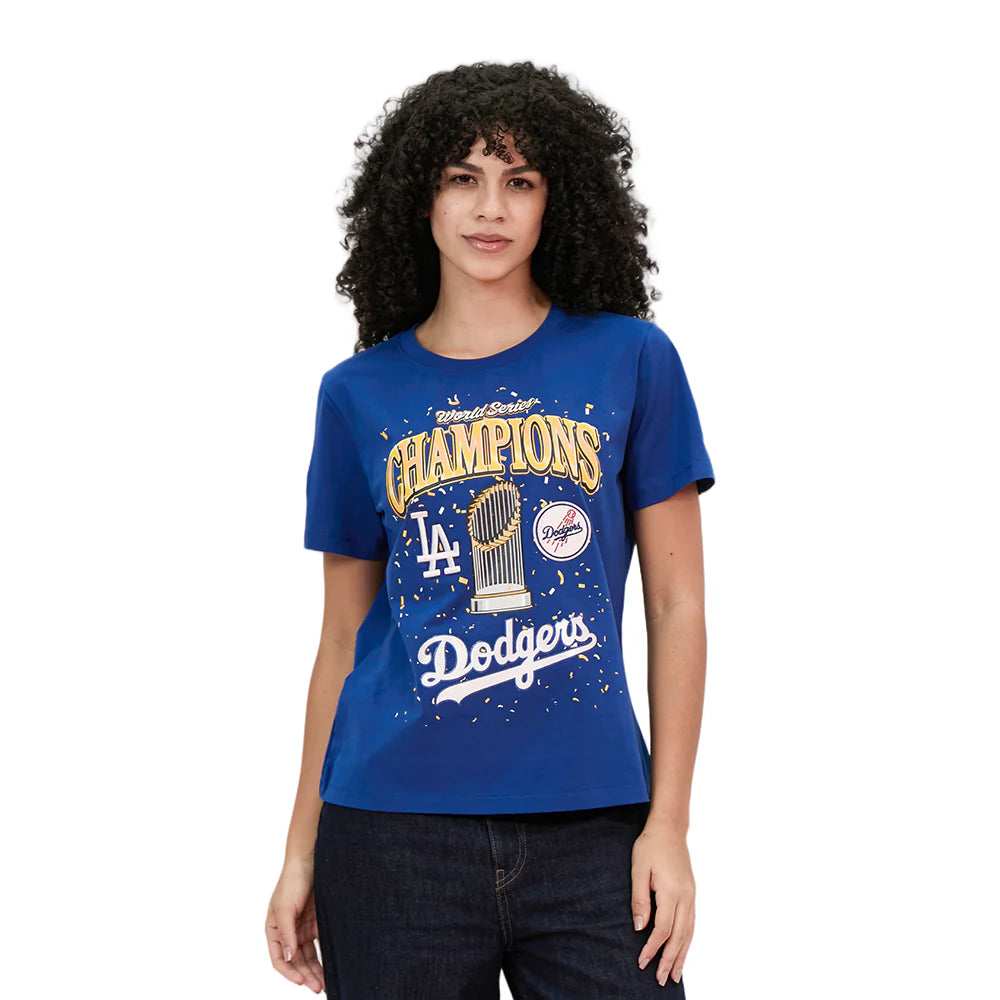 MLB LOS ANGELES DODGERS MLB WORLD SERIES 2025 WOMEN'S SJ SLIM FIT TOP
