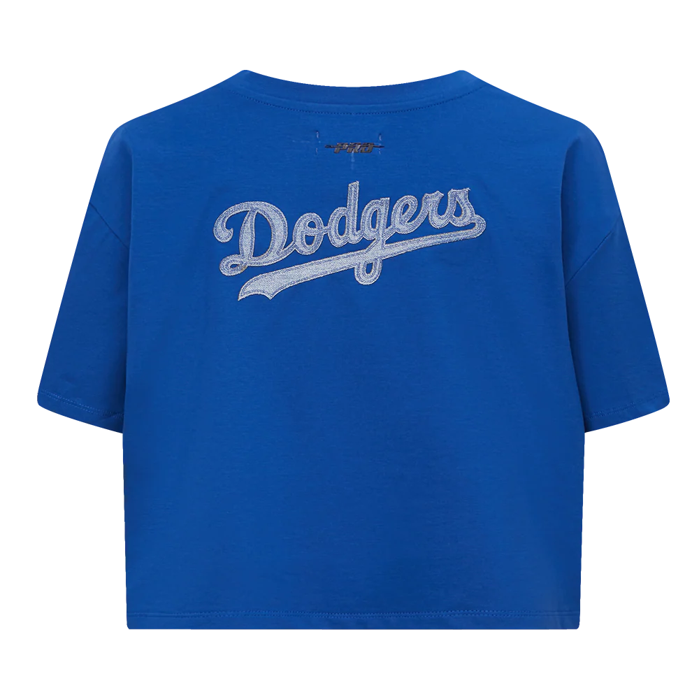 MLB LOS ANGELES DODGERS VARSITY BLUES WOMEN'S BOXY TOP