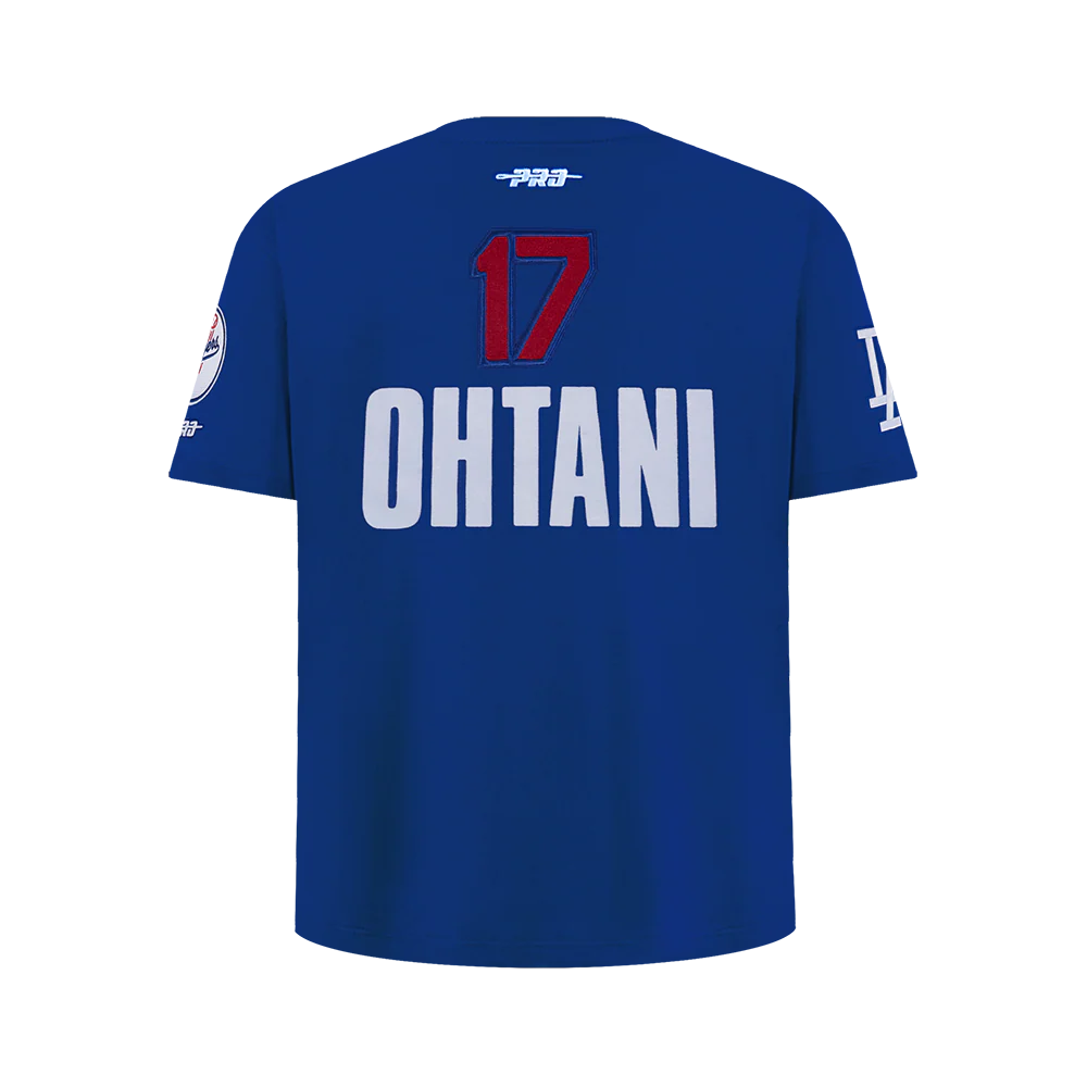 MLB LOS ANGELES DODGERS SHOHEI OHTANI #17 CLASSIC PLAYER NAME AND NUMBER BIG BOYS TAPING TOP
