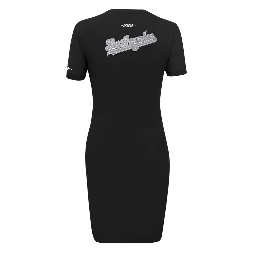 MLB LOS ANGELES DODGERS REVERSE FRENCH TERRY WOMEN'S BODYCON DRESS